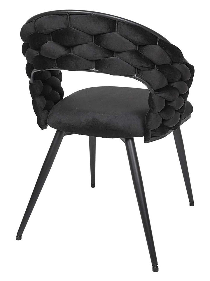Rétro Chic Esszimmerstuhl ''Sawyer'' in Schwarz - (B)63 x (H)83 x (T)54 cm günstig kaufen onesize