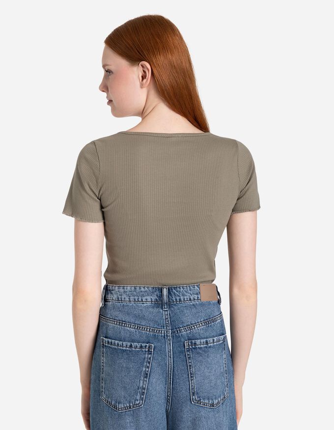 T-Shirt - Knopfverschluss