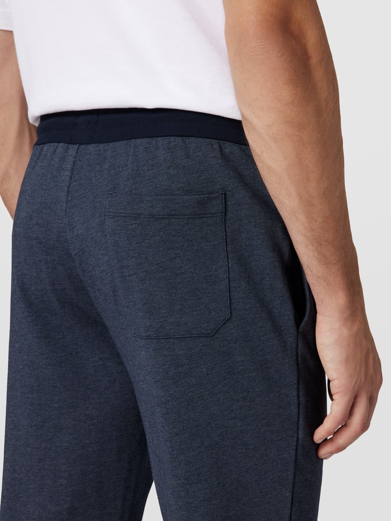 Sweatpants in melierter Optik Modell 'Mix + Relax' in marineblau