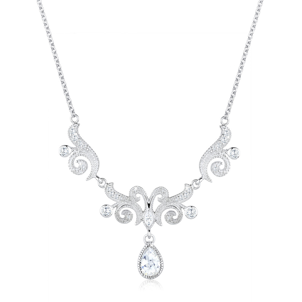 Elli PREMIUM Elli PREMIUM Collier Collier Statementkette Zirkonia 925 Silber collier