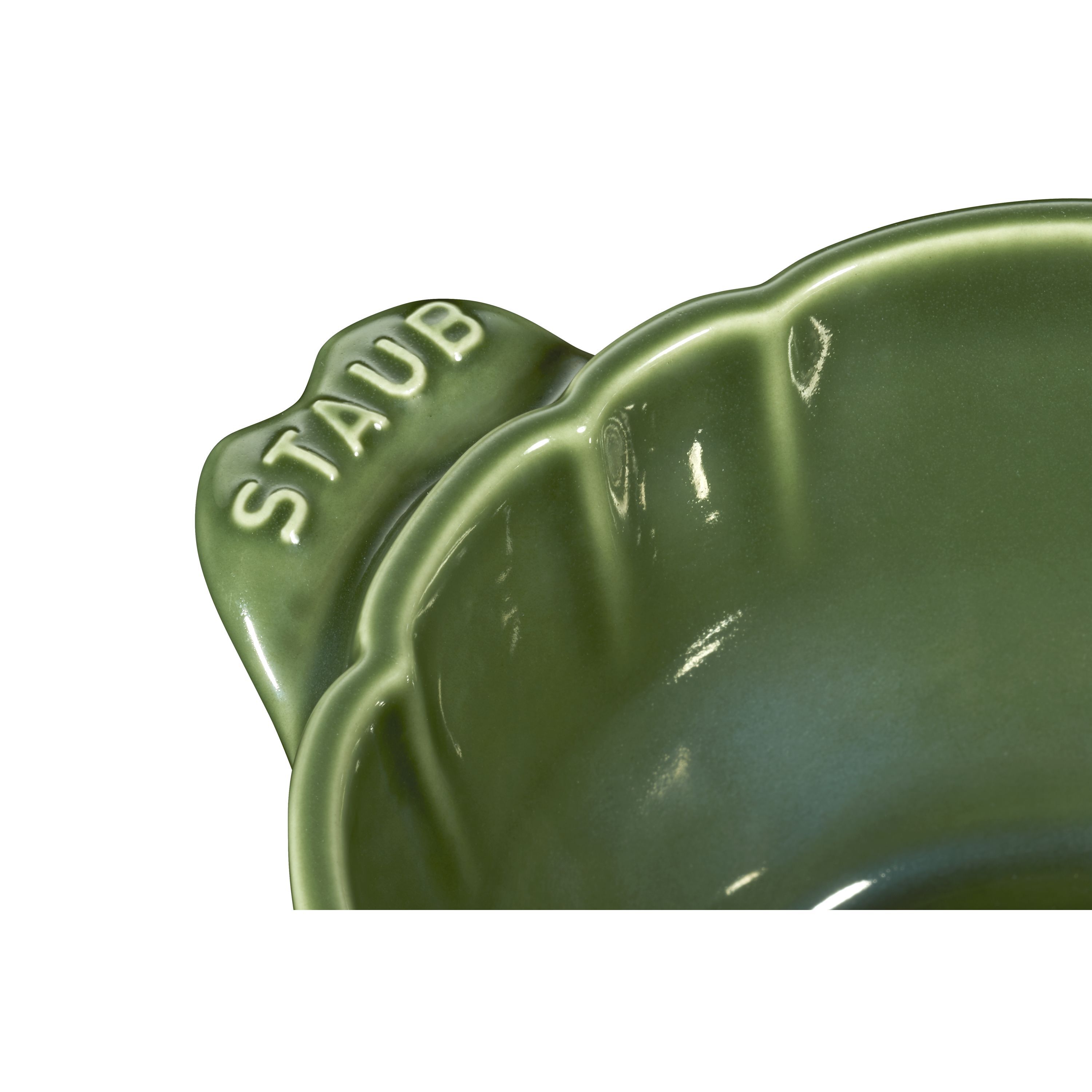 Cocotte 13 cm, Artischocke, Basilikum-Grün, Keramik