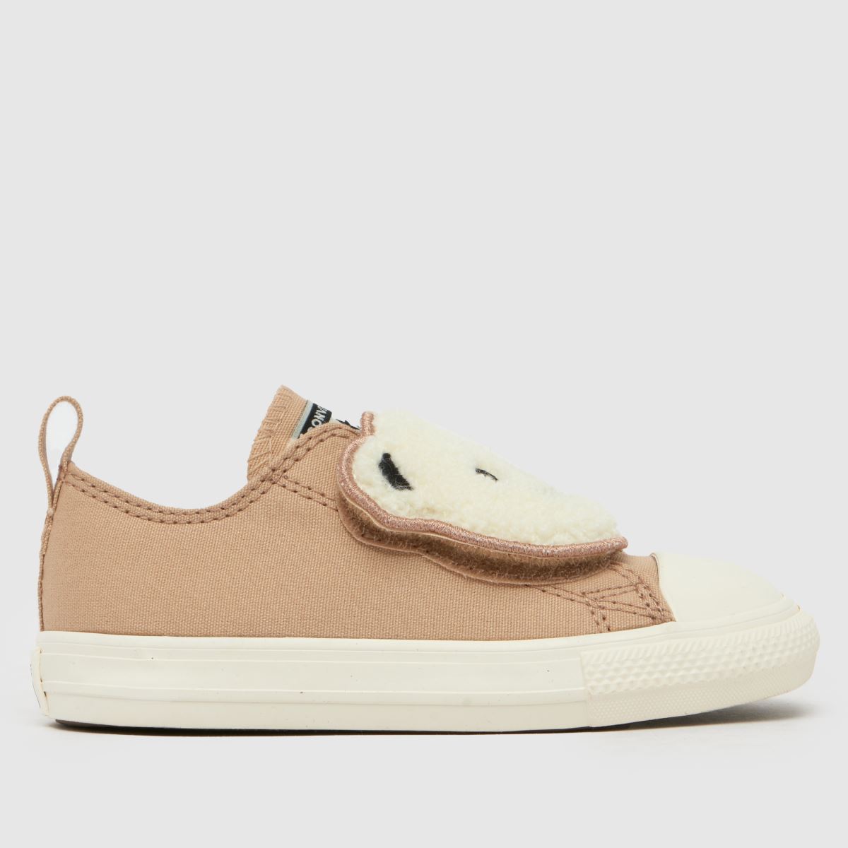 Converse beige All Star Lo Sherpa Björn Sneakers för småbarn