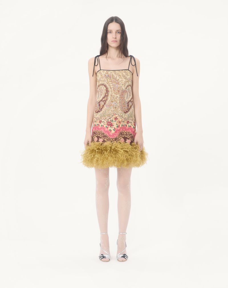Kort silkekjole Shappe Voyage Imaginaire Paisley