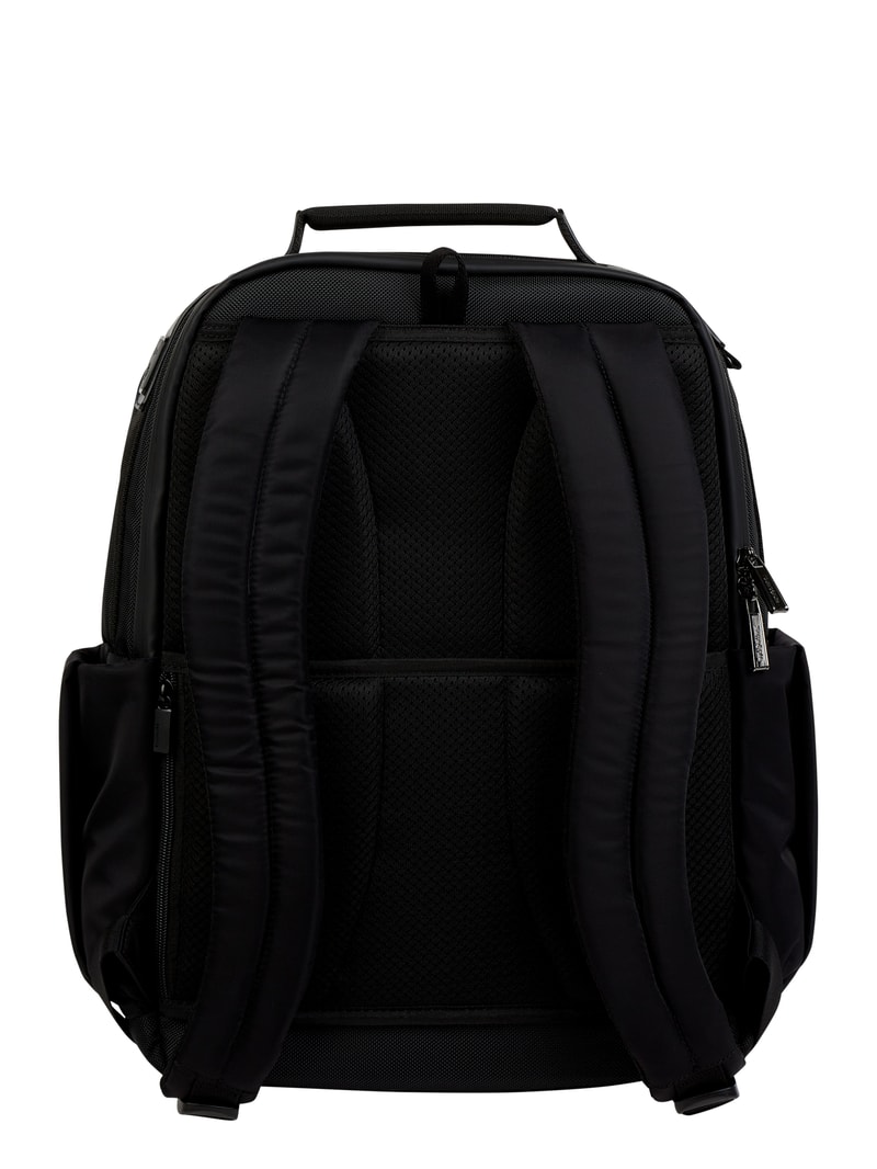 Rucksack mit USB-Anschluss in schwarz