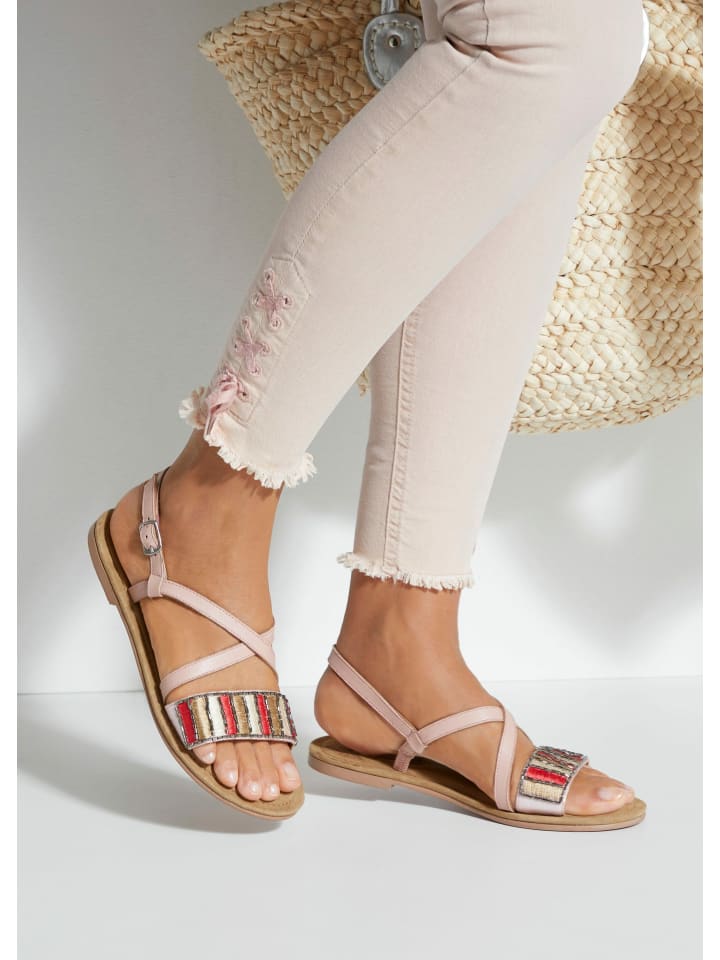 LASCANA Sandale in rosé günstig kaufen