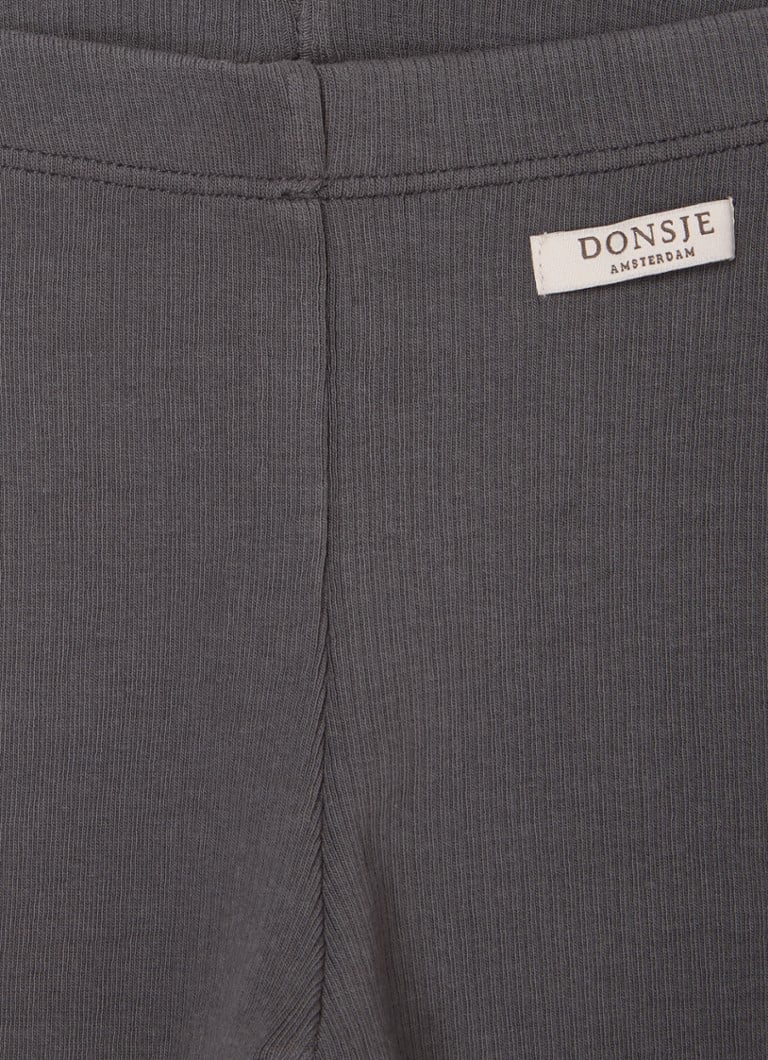 Colanți Ellie cu nervuri de la Donsje Amsterdam, din bumbac organic.