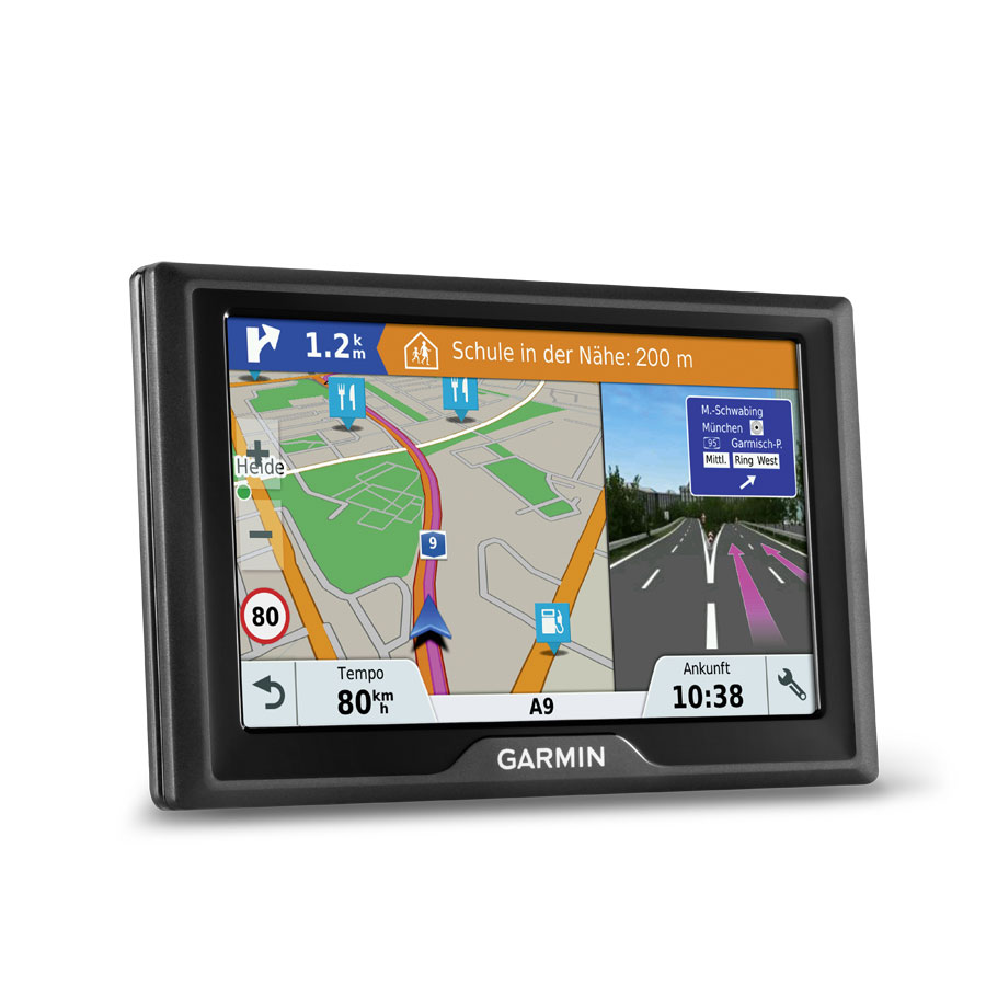 Garmin Drive™ 51 LMT-S Europa Navigationsgerät mit 12,7 cm (5 Zoll) Touchdisplay, Sicherheitspaket und lebenslang kostenlose Kartenupdates(1) - ATU
