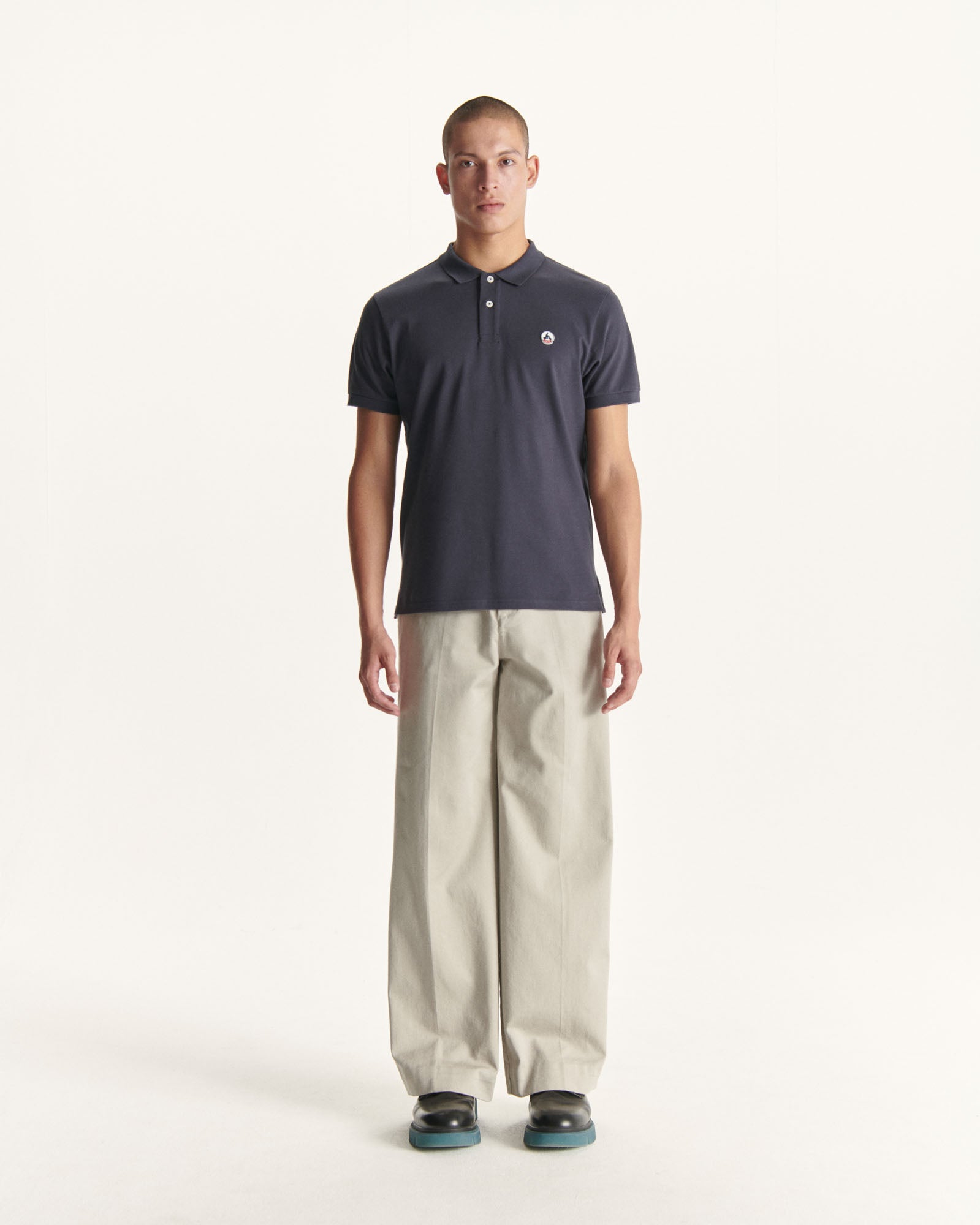 Polo homme en coton biologique Marine Marbella