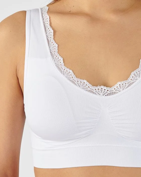 Lot de 2 brassières sans coutures