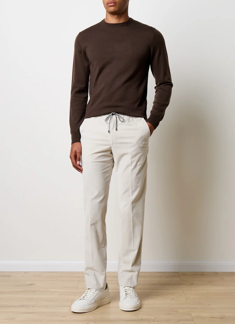 Corneliani Tapered fit chino in corduroy