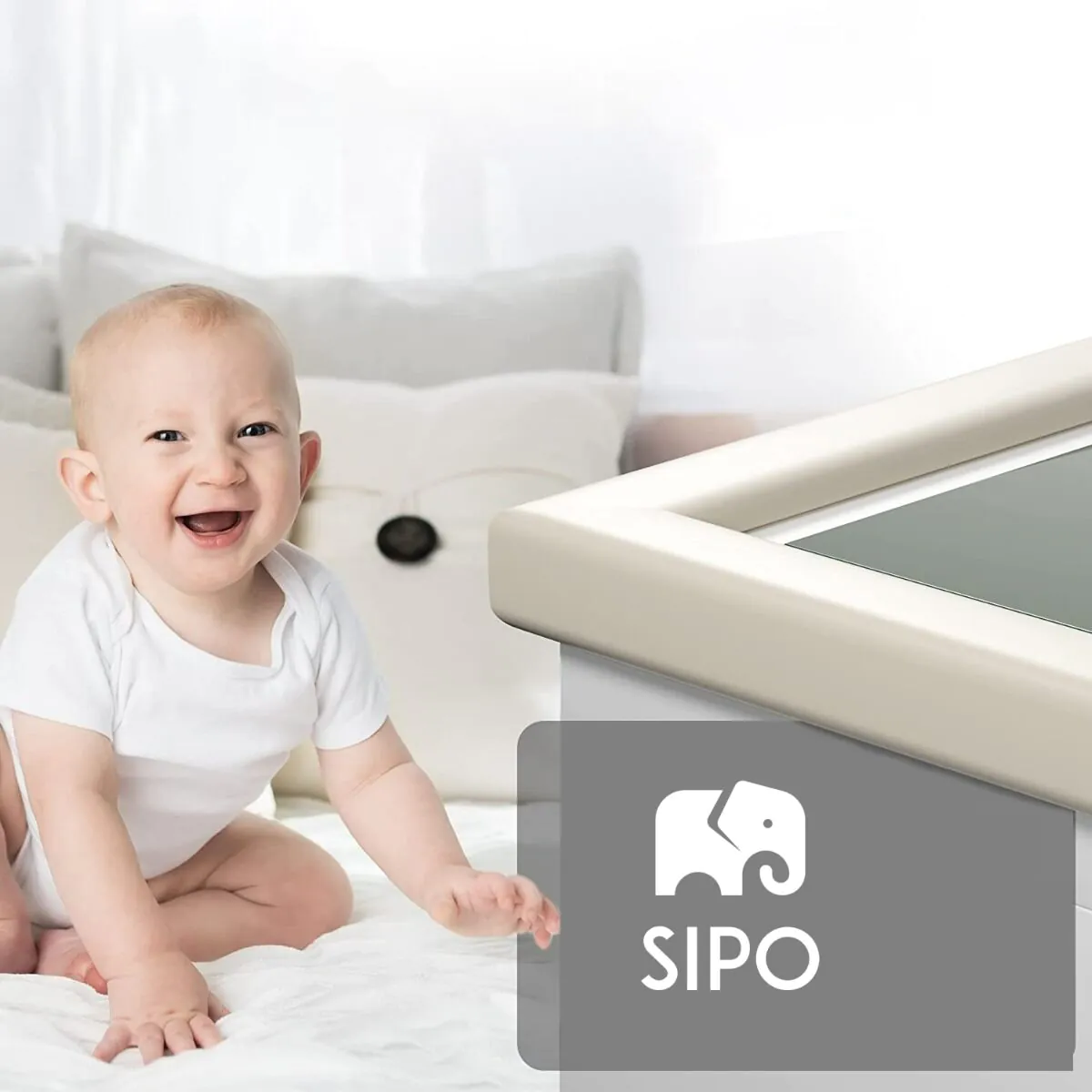 Ταινία προστασίας άκρων επίπλων Sipo Foam σε σχήμα L, εκρού