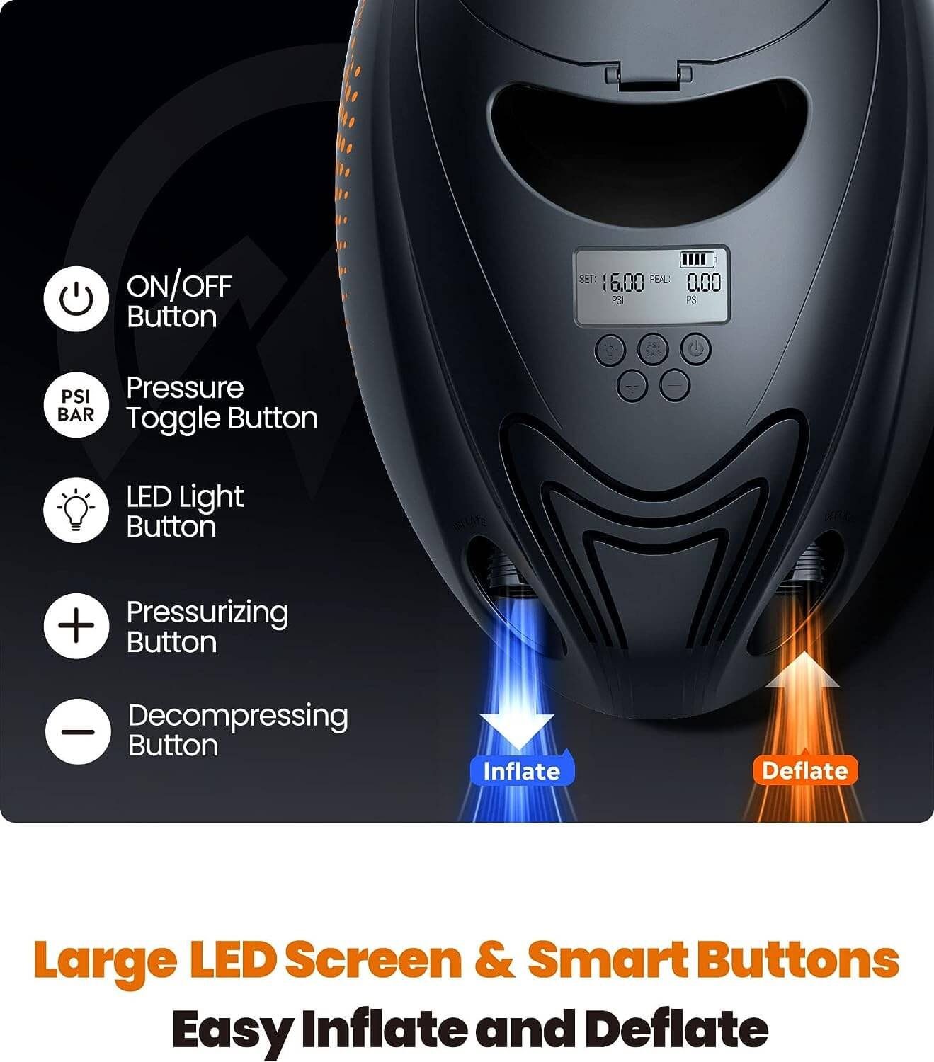 Outdoor Master Akku-Luftpumpe The Whale 6000mAh Sup Pumpe