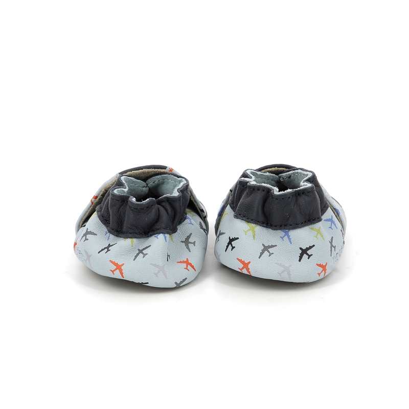 Chaussons cuir tannage vegetal Aeroplane