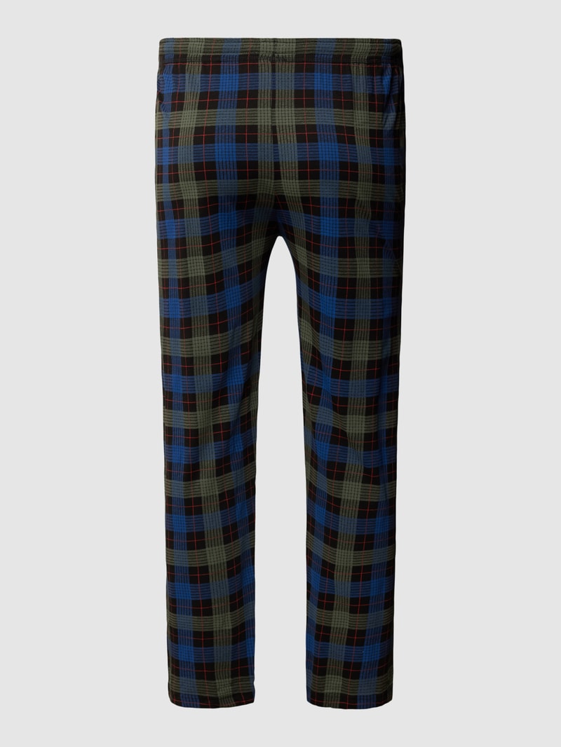 PLUS SIZE Pyjama-Hose mit Tartan-Karo in schwarz