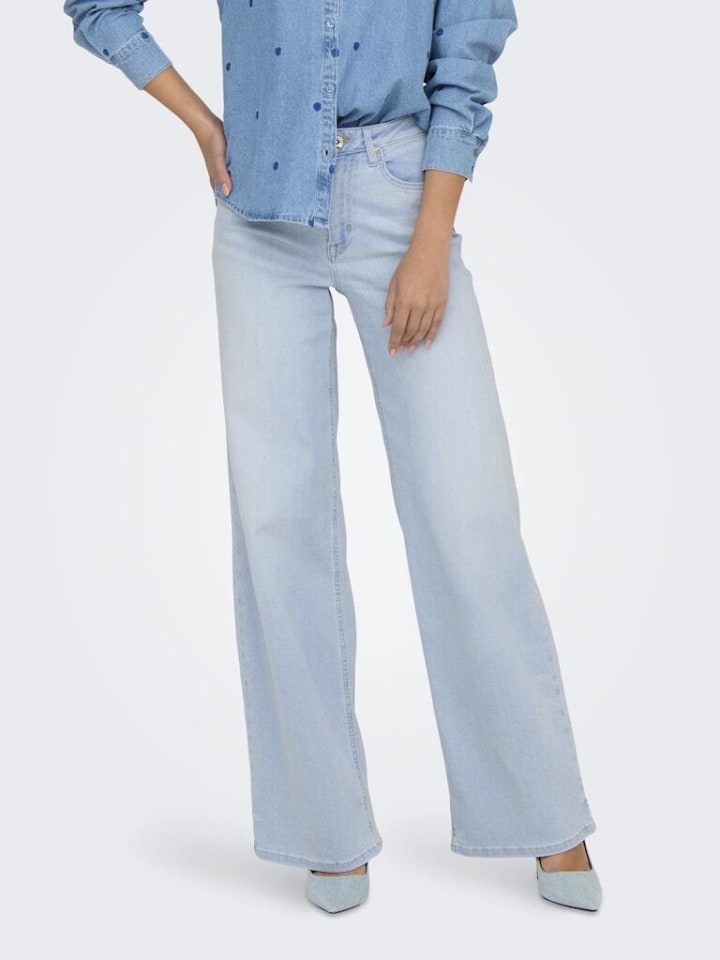ONLY Jeans in light blue bleached denim günstig kaufen