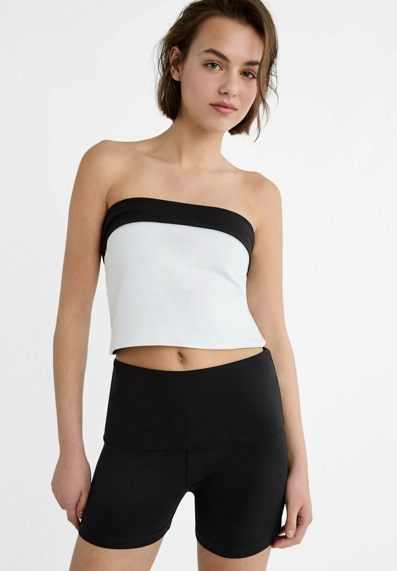 Stradivarius DEPORTIVO CON PLEGADO - Leggings