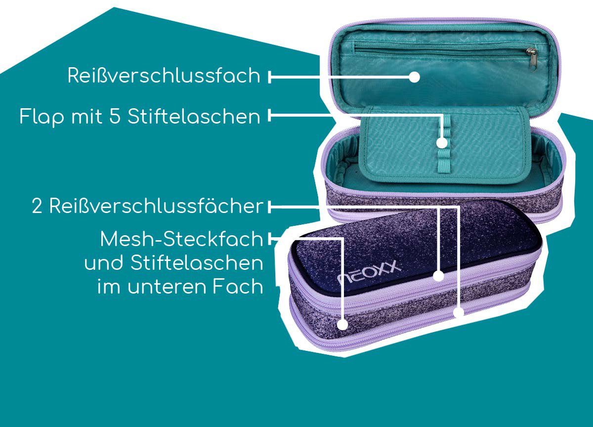 neoxx Schreibgeräteetui Catch, Glitterally perfect, aus recycelten PET-Flaschen