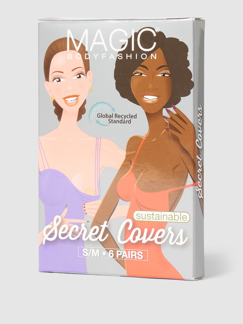 Brustwarzenabdeckungen im 6er-Pack Modell 'SECRET COVERS' in schwarz
