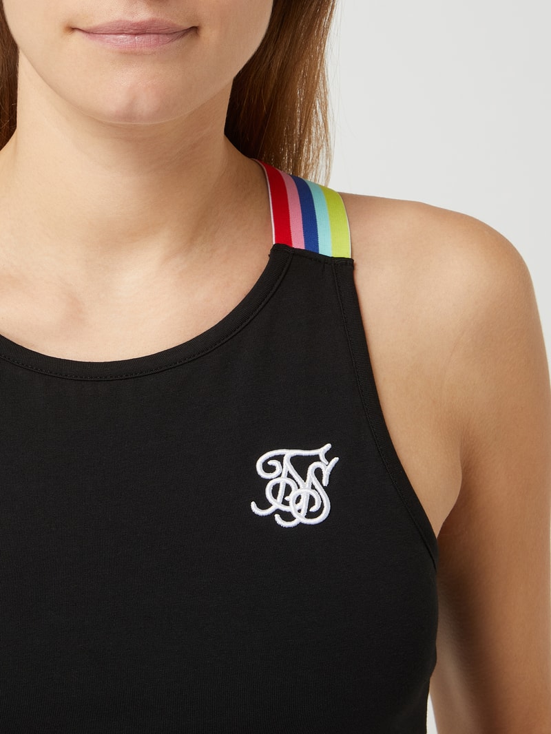 Bustier mit Stretch-Anteil in schwarz