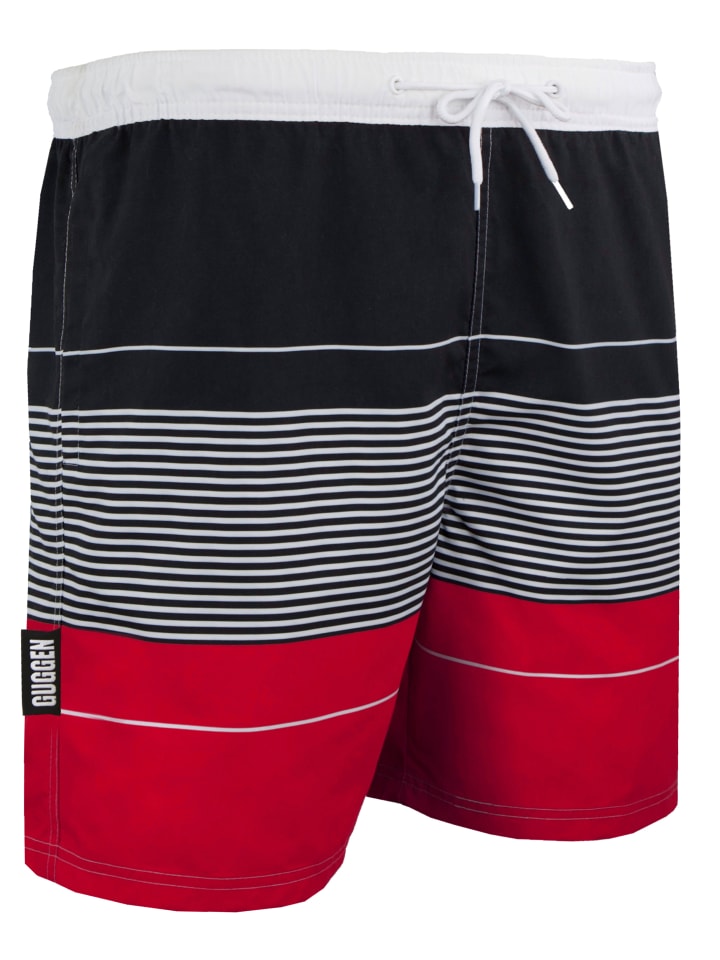 GUGGEN MOUNTAIN Badehose Bilddruck in Rot günstig kaufen