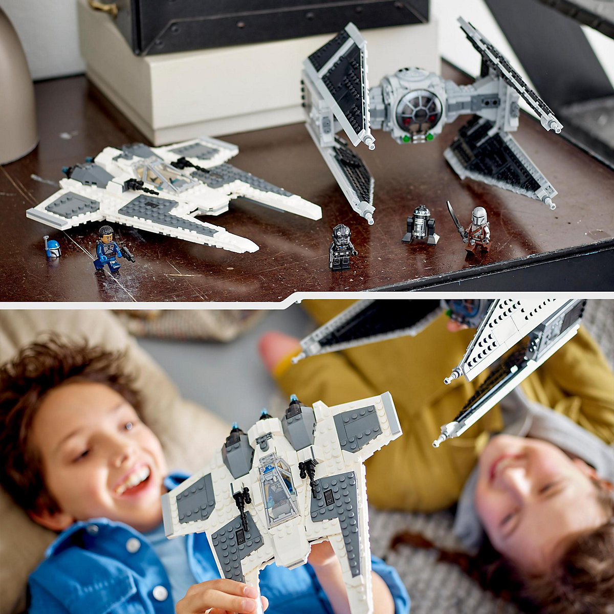 LEGO® Star Wars 75348 Mandalorianischer Fang Fighter vs. TIE Interceptor