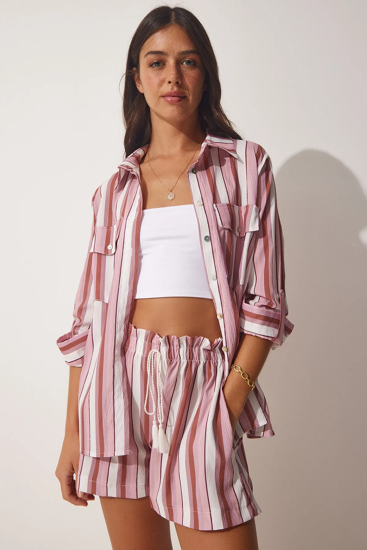 Happiness İstanbul  Zweiteiler - Rosa - Regular Fit