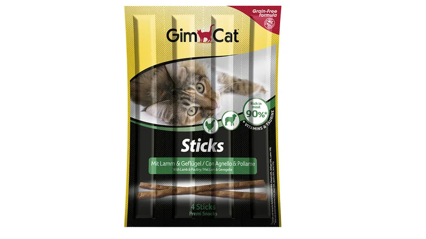 GimCat KatzensnackSticks Lamm & Geflügel 20 g
