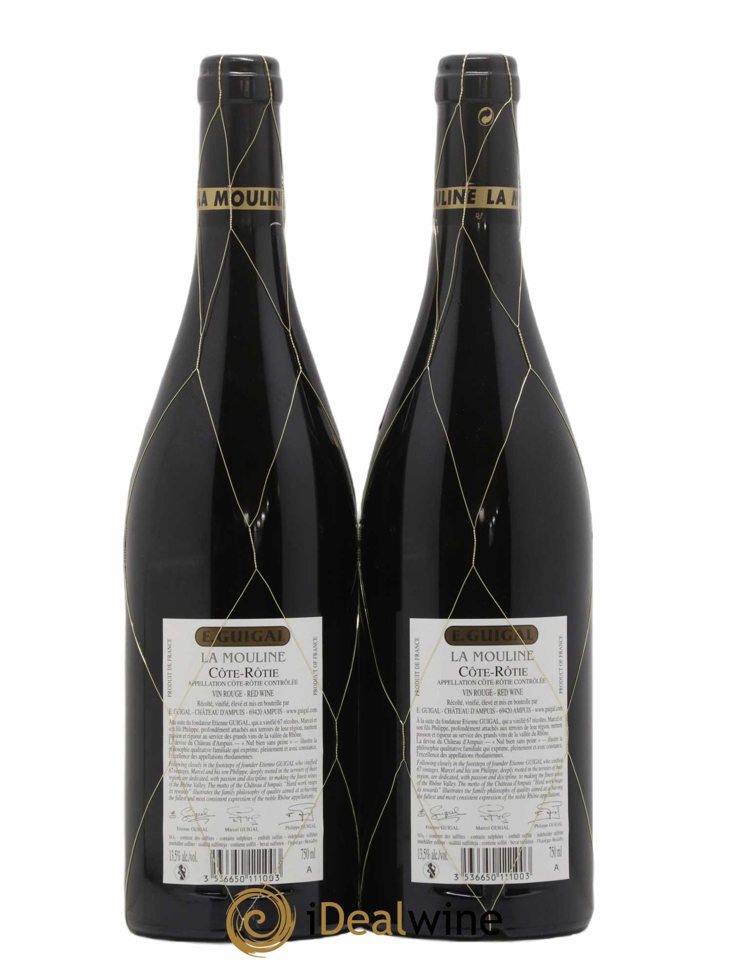 Côte-Rôtie La Mouline Guigal  2016 - Lot de 2 Bouteilles