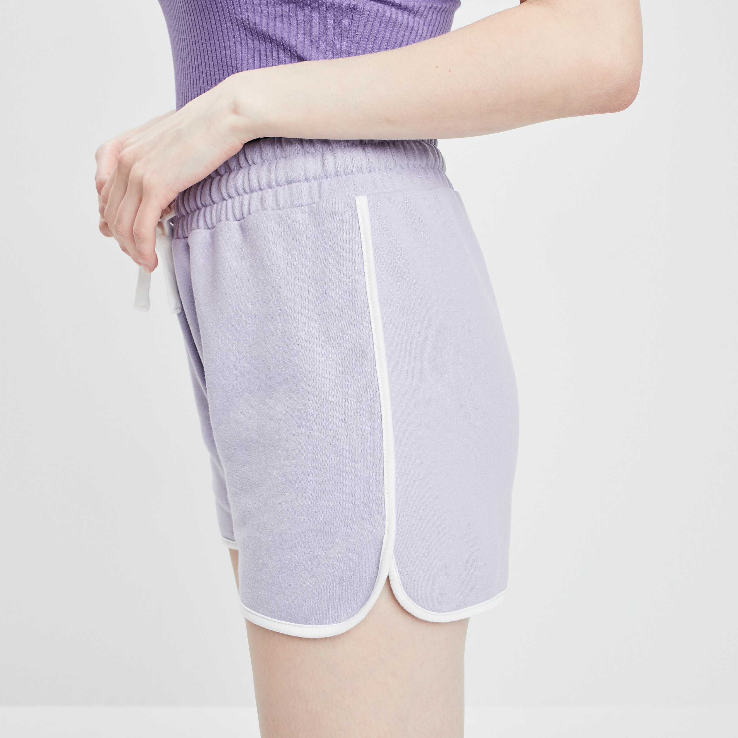Short ajustable violet clair femme | La Halle