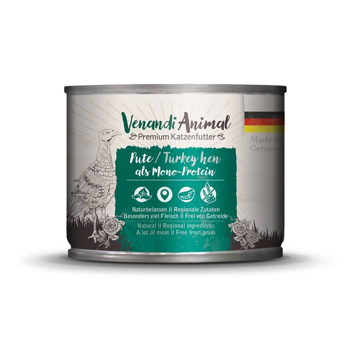 Venandi Animal - Probierpaket III Huhn, Pute, Rind, Pferd, Kalb, Truthahn