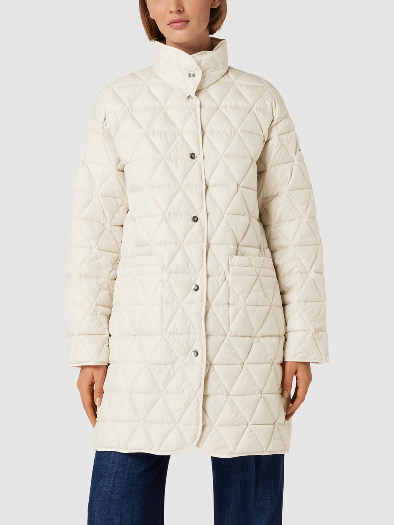 Steppjacke im Oversized-Look mit Solarballfüllung in ecru