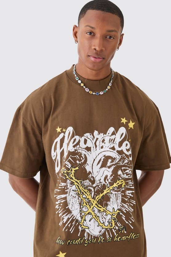 Oversize T-Shirt mit Print