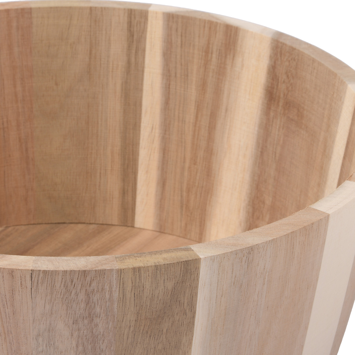Holzschale mit hohem Rand