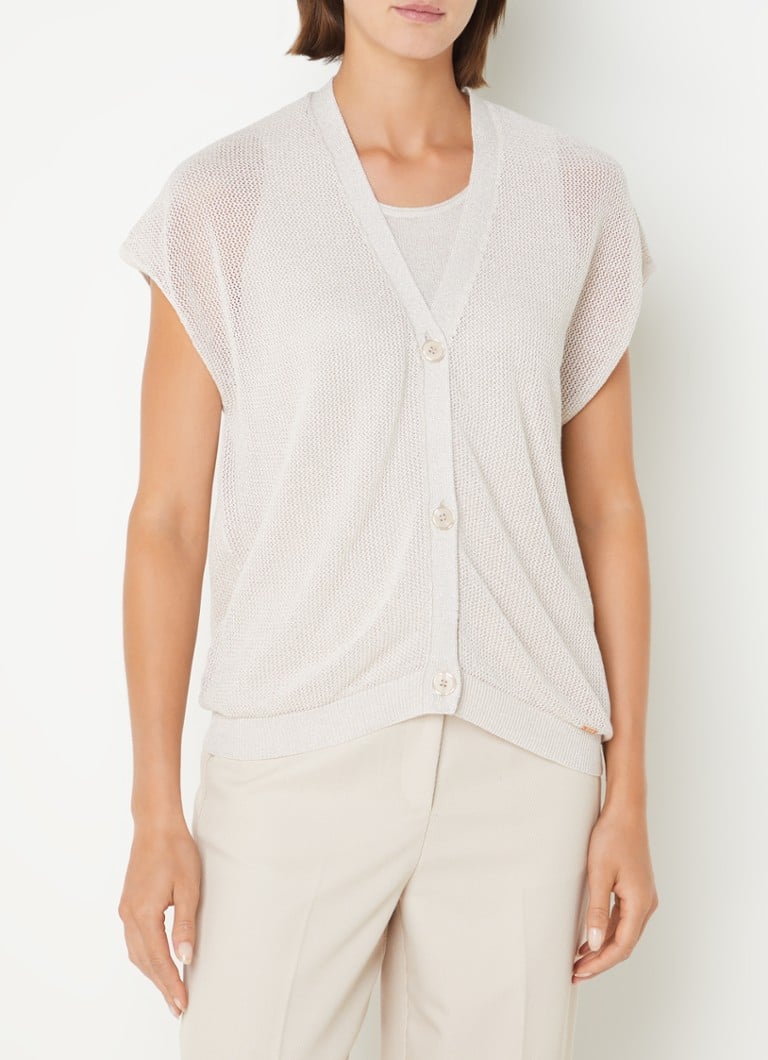 CINQUE Cilulo gilet in maglia grossa con lurex