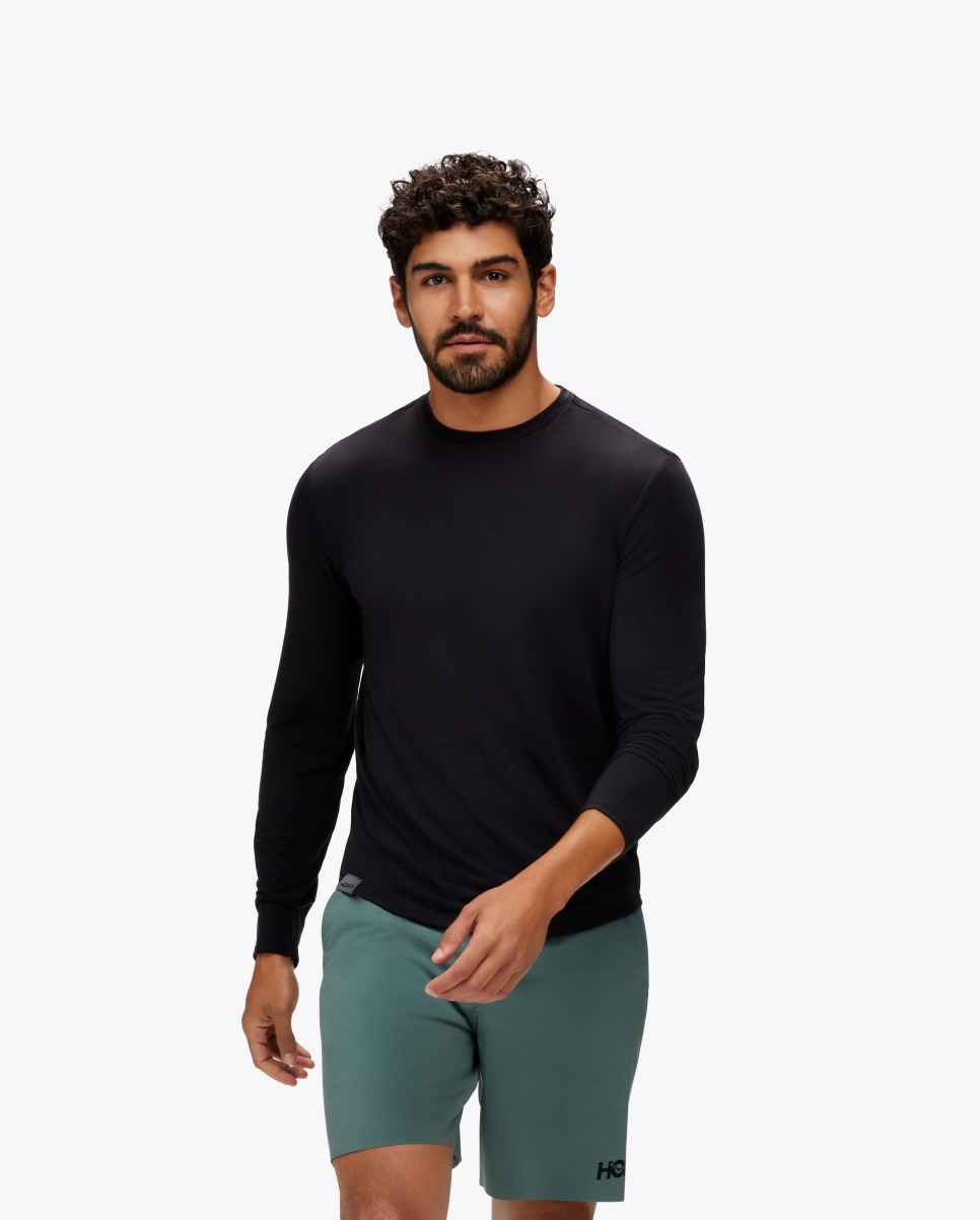 Langermet T-skjorte Black