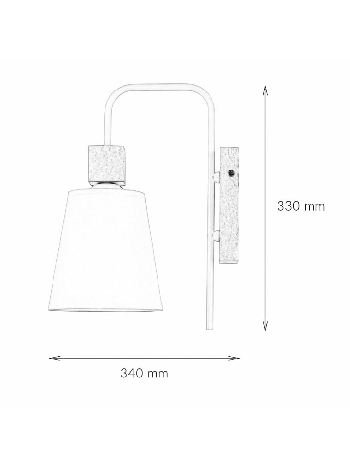 Licht-Erlebnisse Wandlampe in Weiß Holz günstig kaufen onesize
