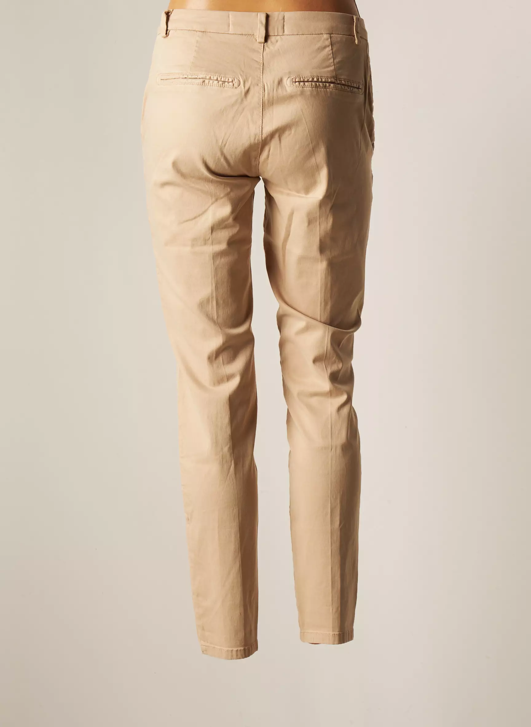 Yaya Pantalon7 8 Femme couleur marron