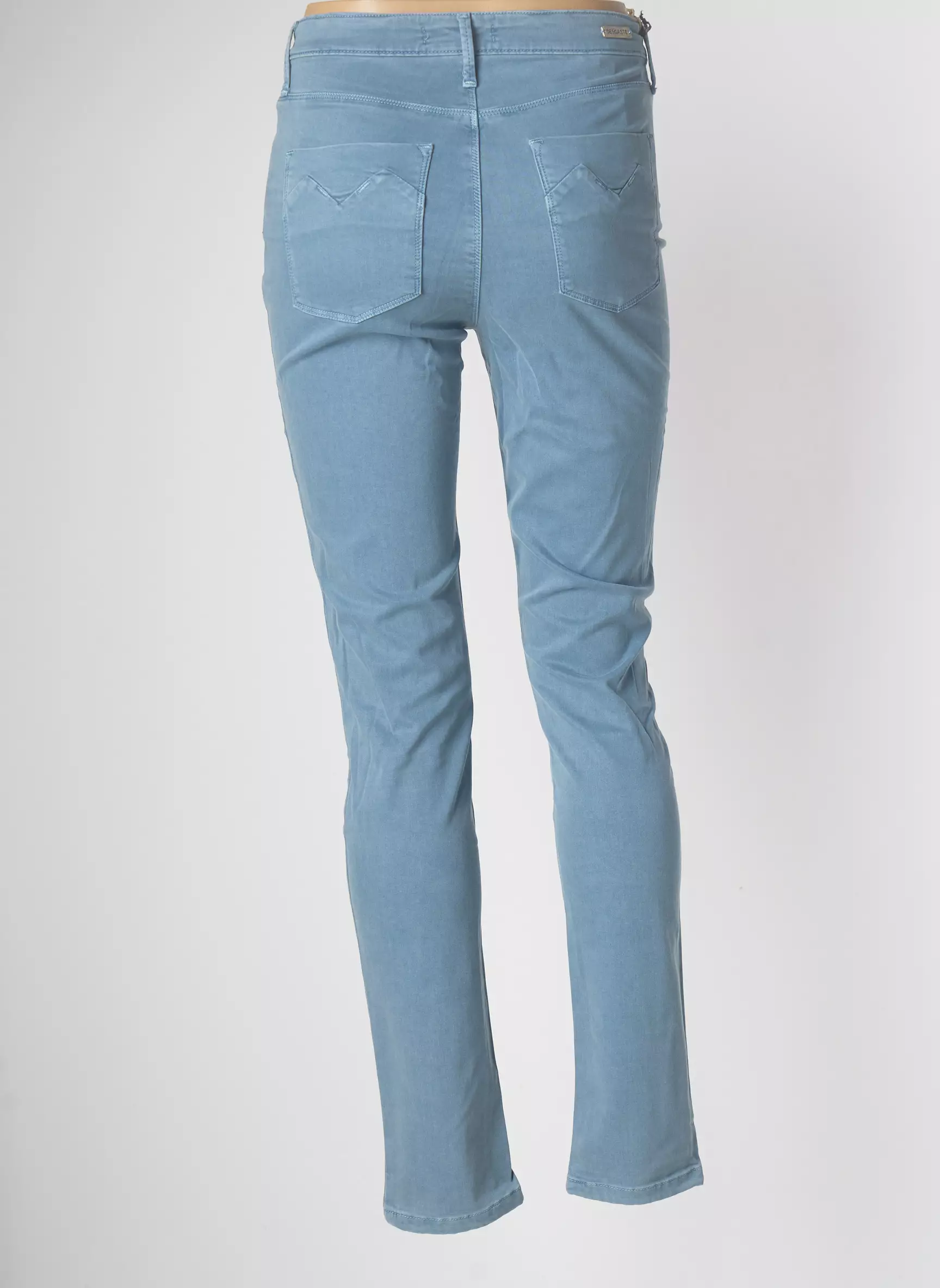 Desgaste Pantalons Slim Femme couleur bleu