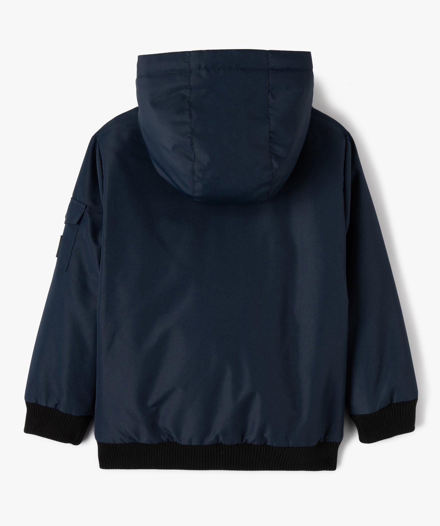 Blouson à capuche déperlant avec intérieur rembourré gar... marine | GEMO