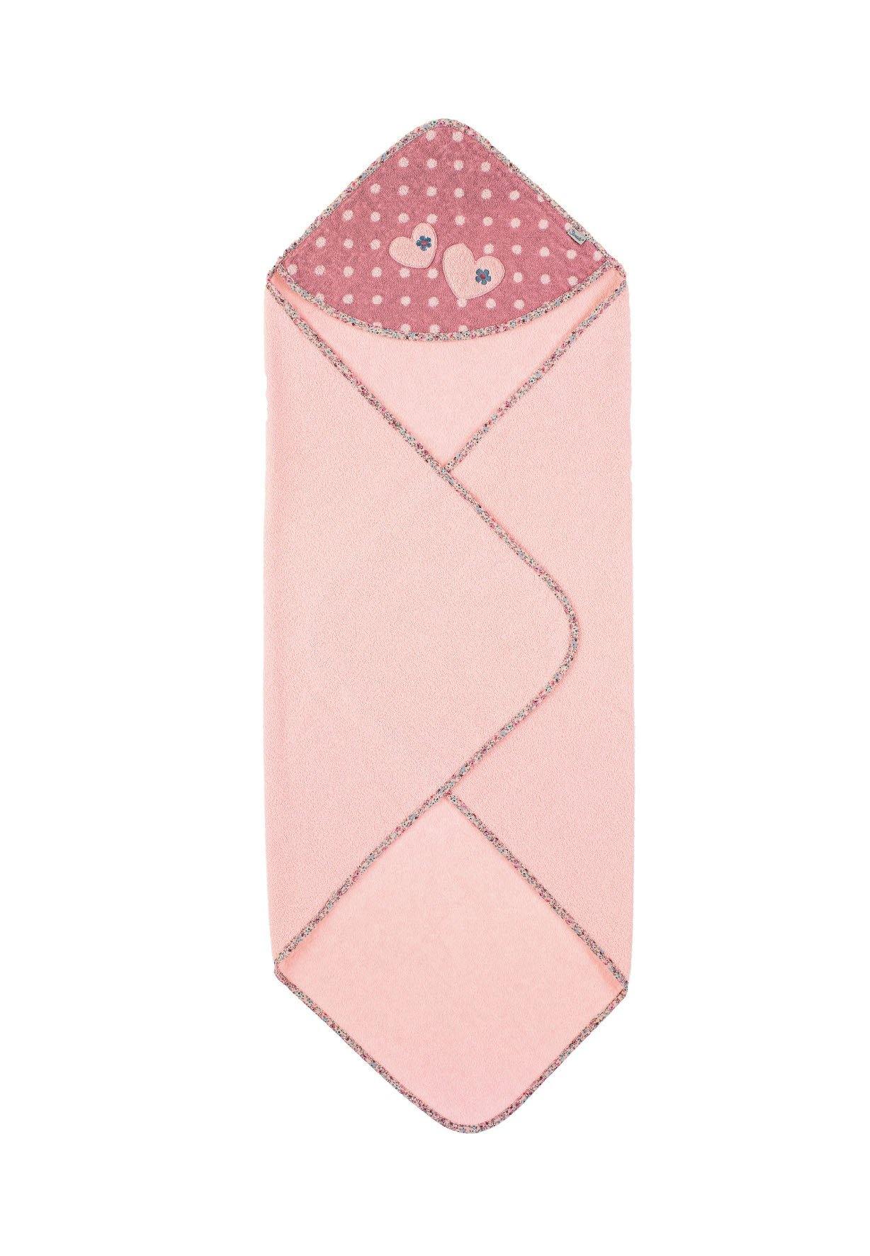 Badetuch100x100 Maus Mabel in Zartrosa