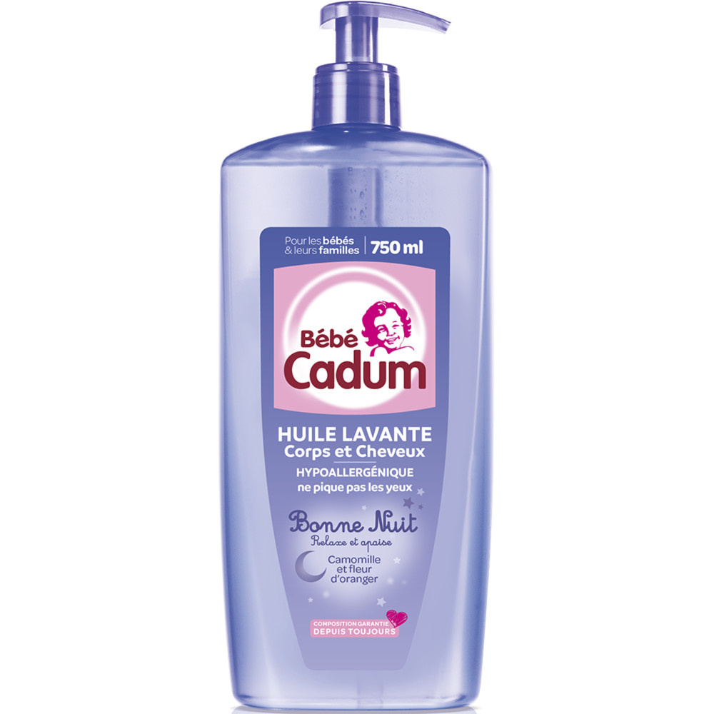cadum Bébé Cadum Huile Lavante Corps et Cheveux pour bébé