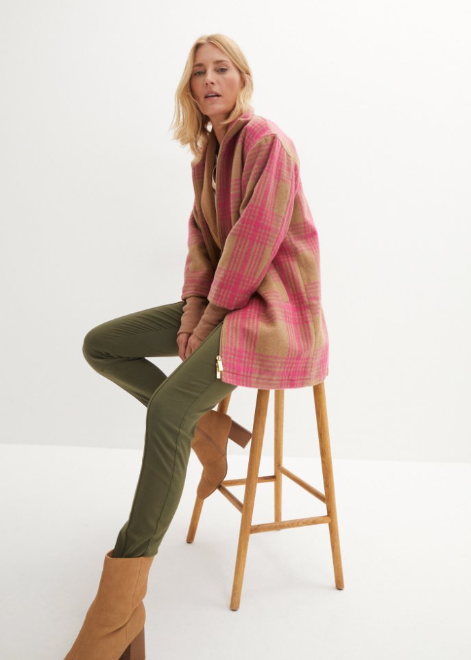 Long-Jacke kariert