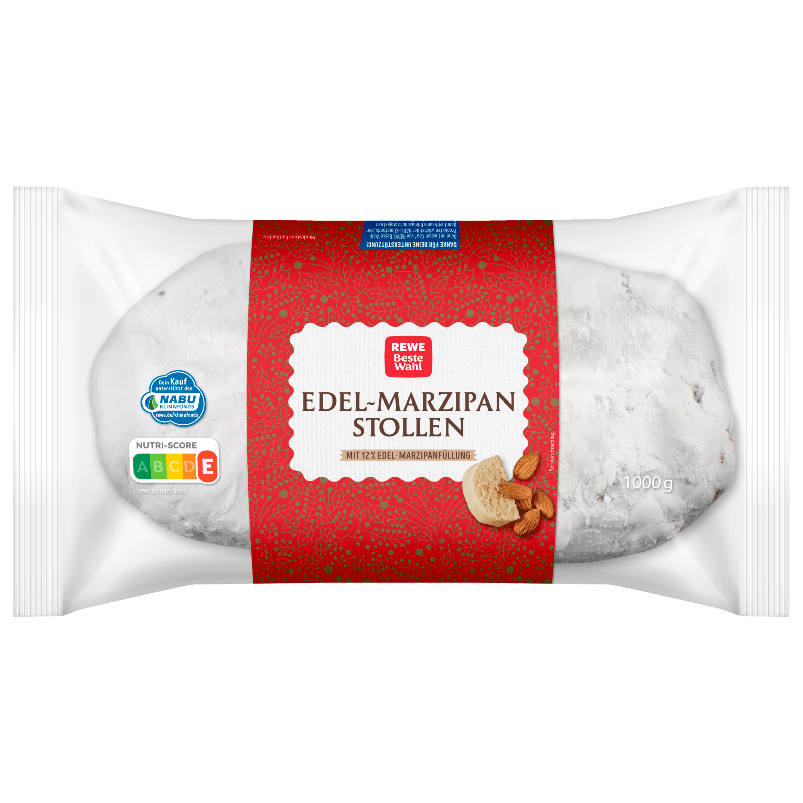 REWE Beste Wahl Edel Marzipan Stollen 1kg