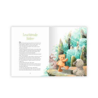 Lesebuch Zauberhafte Abenteuer im Land der Kuschelfreunde, 26 cm, mehrfarbig