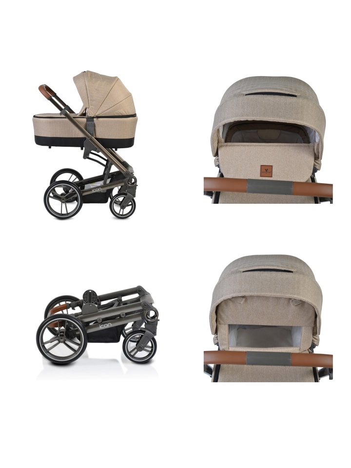 Cangaroo Kombikinderwagen Icon 2 in 1 in natur günstig kaufen onesize