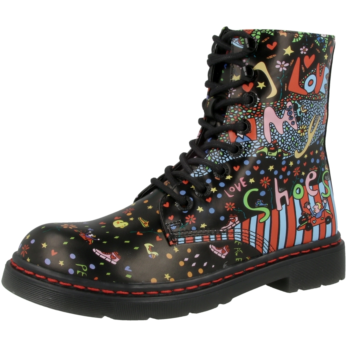 Dockers by Gerli 45TS201 X Art Limited Edition Schnürboots schwarz