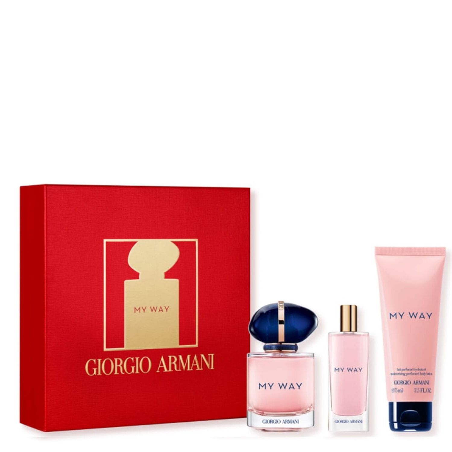Giorgio Armani My Way Coffret Eau de Parfum 50 ml + Miniature 15 ml + Lait Corporel 75 ml
