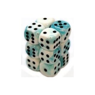 White-Teal w-black 12xW6 (Gemini)