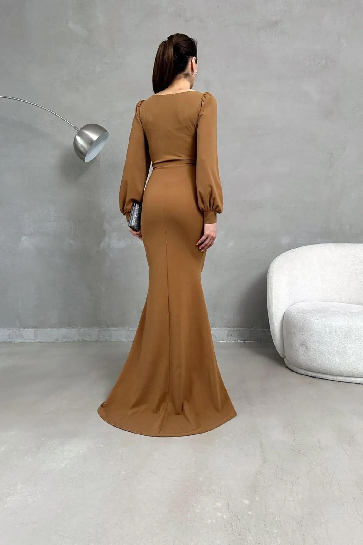 Deafox  Kleid - Braun - A-Linie