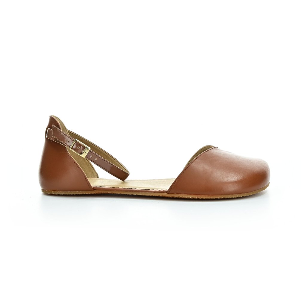 Shapen Poppy II Cognac Barfuß-Ballerinas
